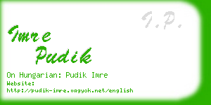 imre pudik business card